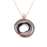 Collana lunga tre cerchi
