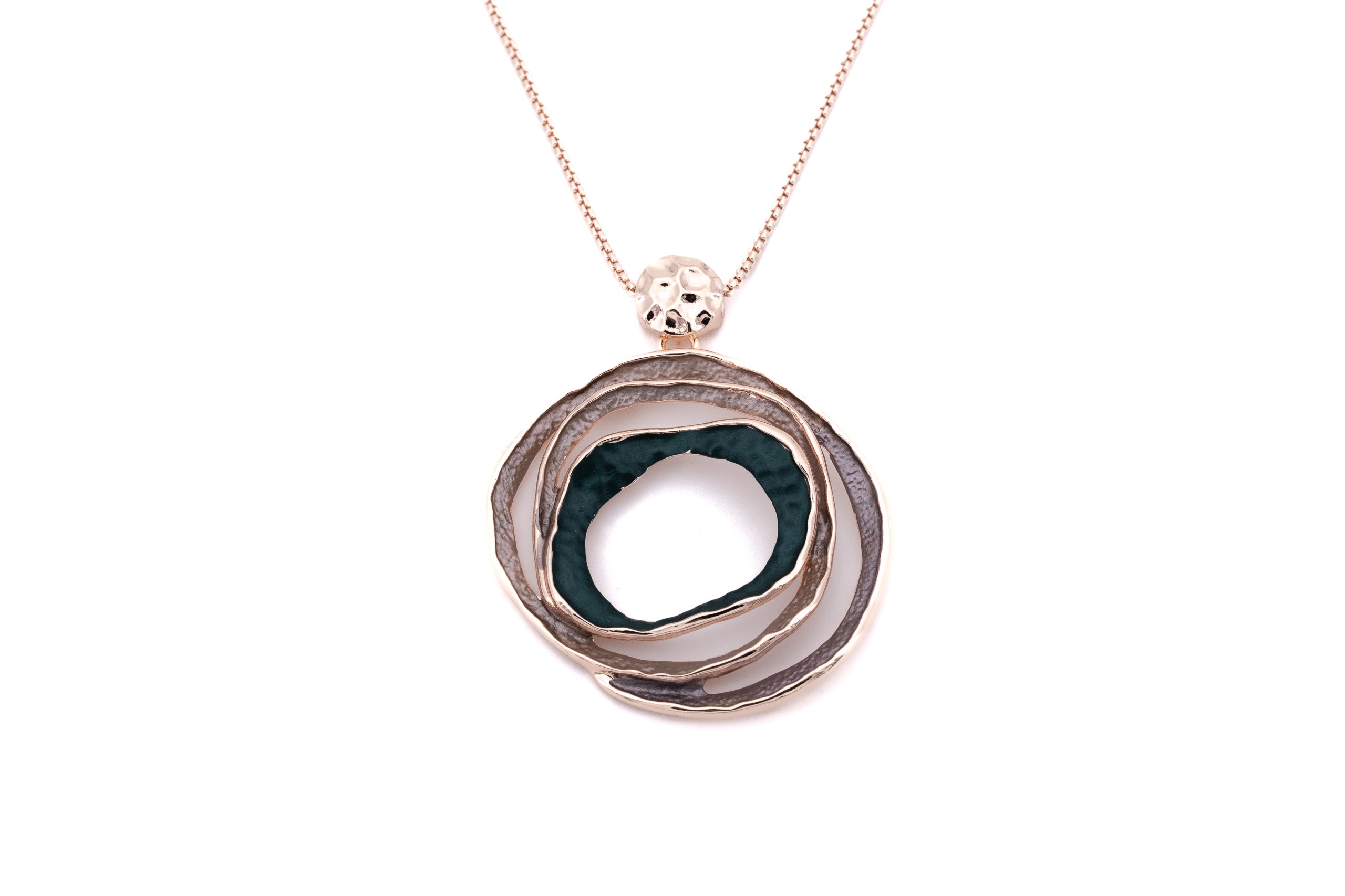Collana lunga tre cerchi