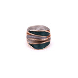 Anello fascia ondulata