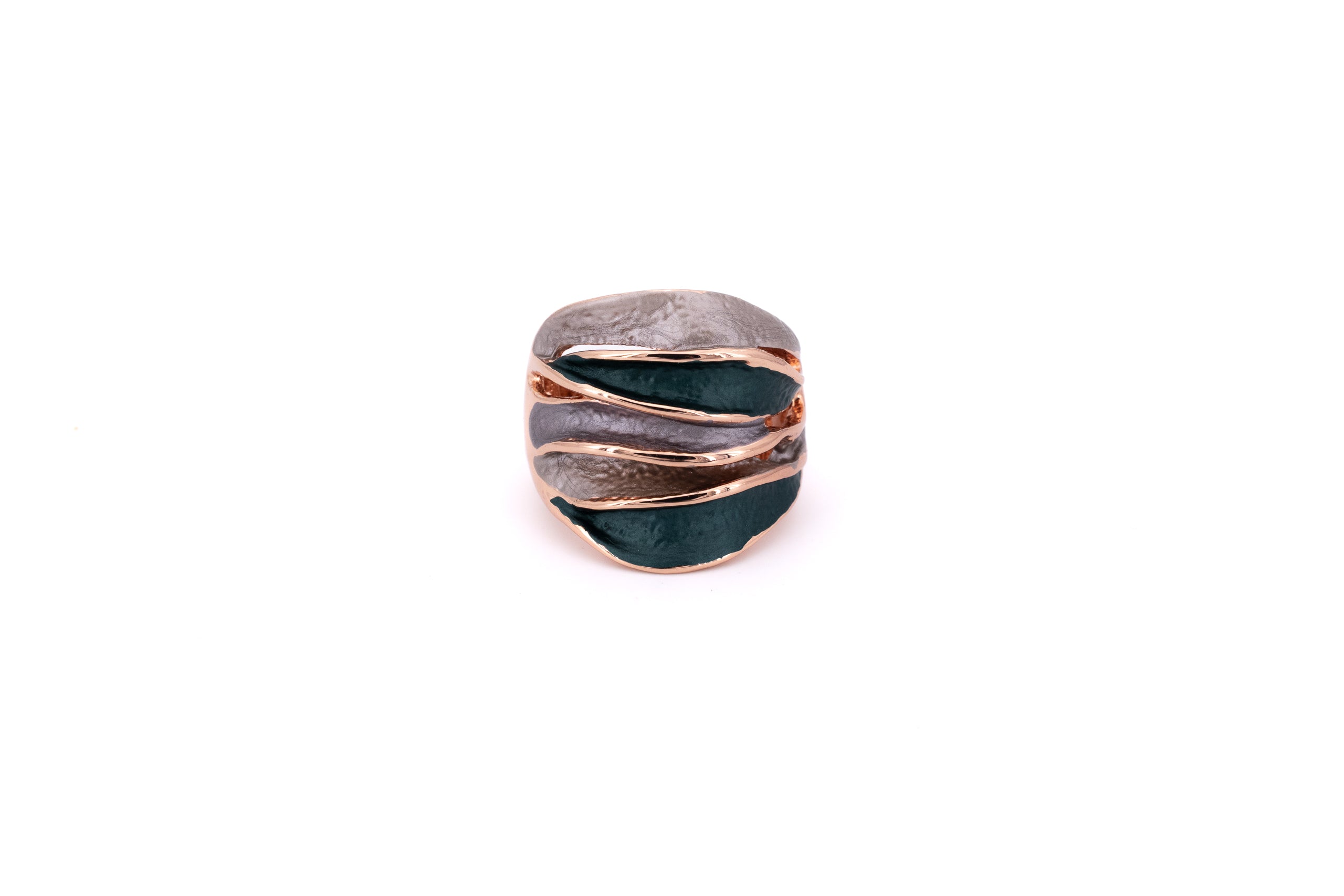Anello fascia ondulata