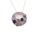 Collana lunga cerchio fiorellini