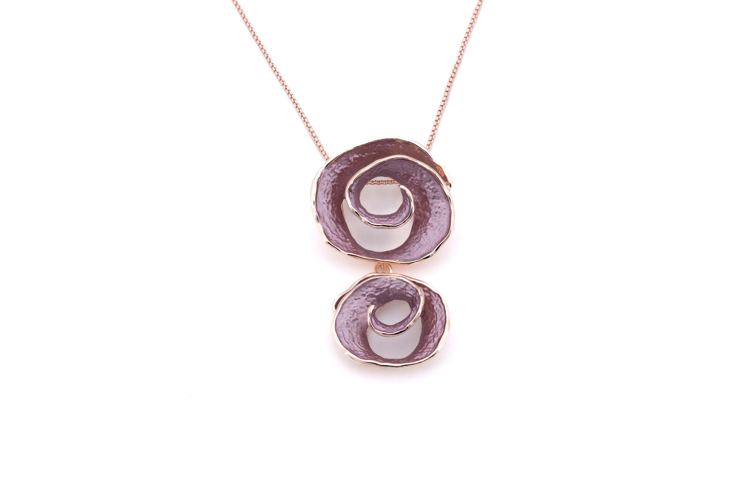 Collana lunga spirali