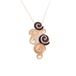 Collana lunga chioccioline