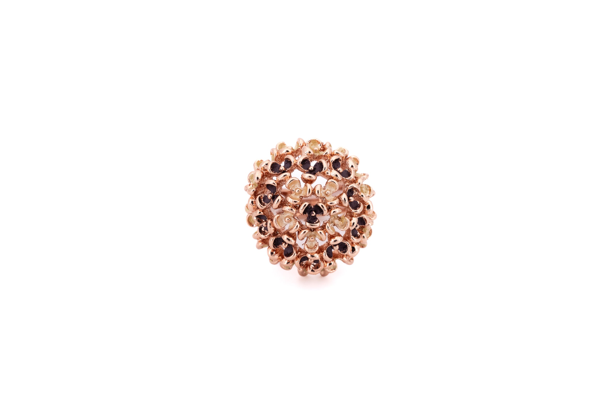 Anello pallina fiorellini