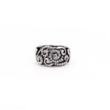 Anello riccioli cristalli