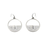 Burnished hoop earrings 