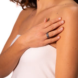 Hammered wedding ring 