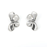 Open flower earrings