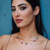 Abstract flower choker