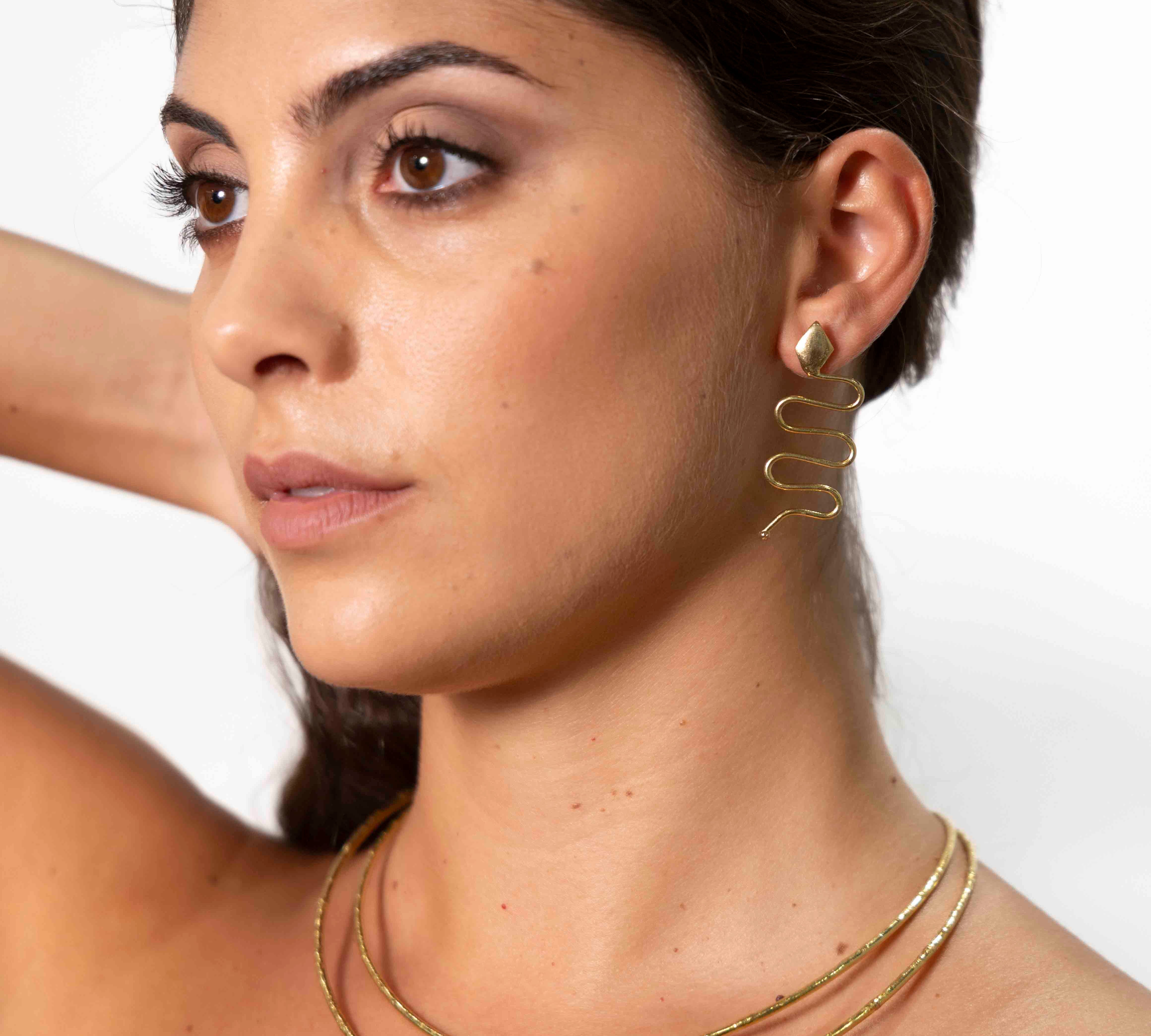 Snake earrings