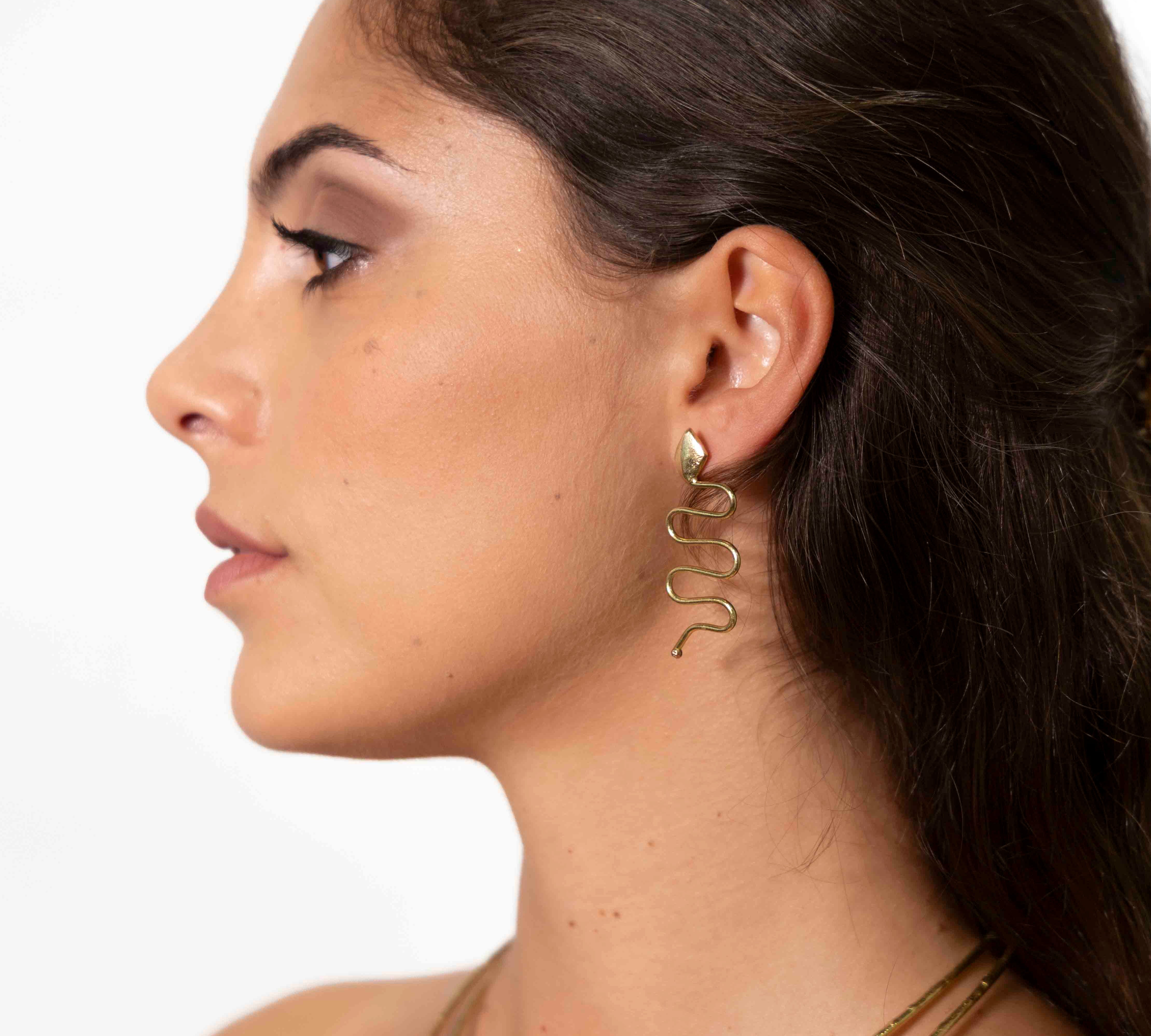 Snake earrings