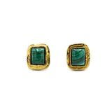 Orecchini malachite