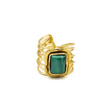 Anello malachite