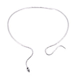 Girocollo un filo serpente hand-made