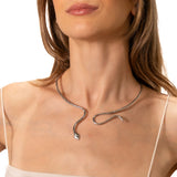 Girocollo un filo serpente hand-made