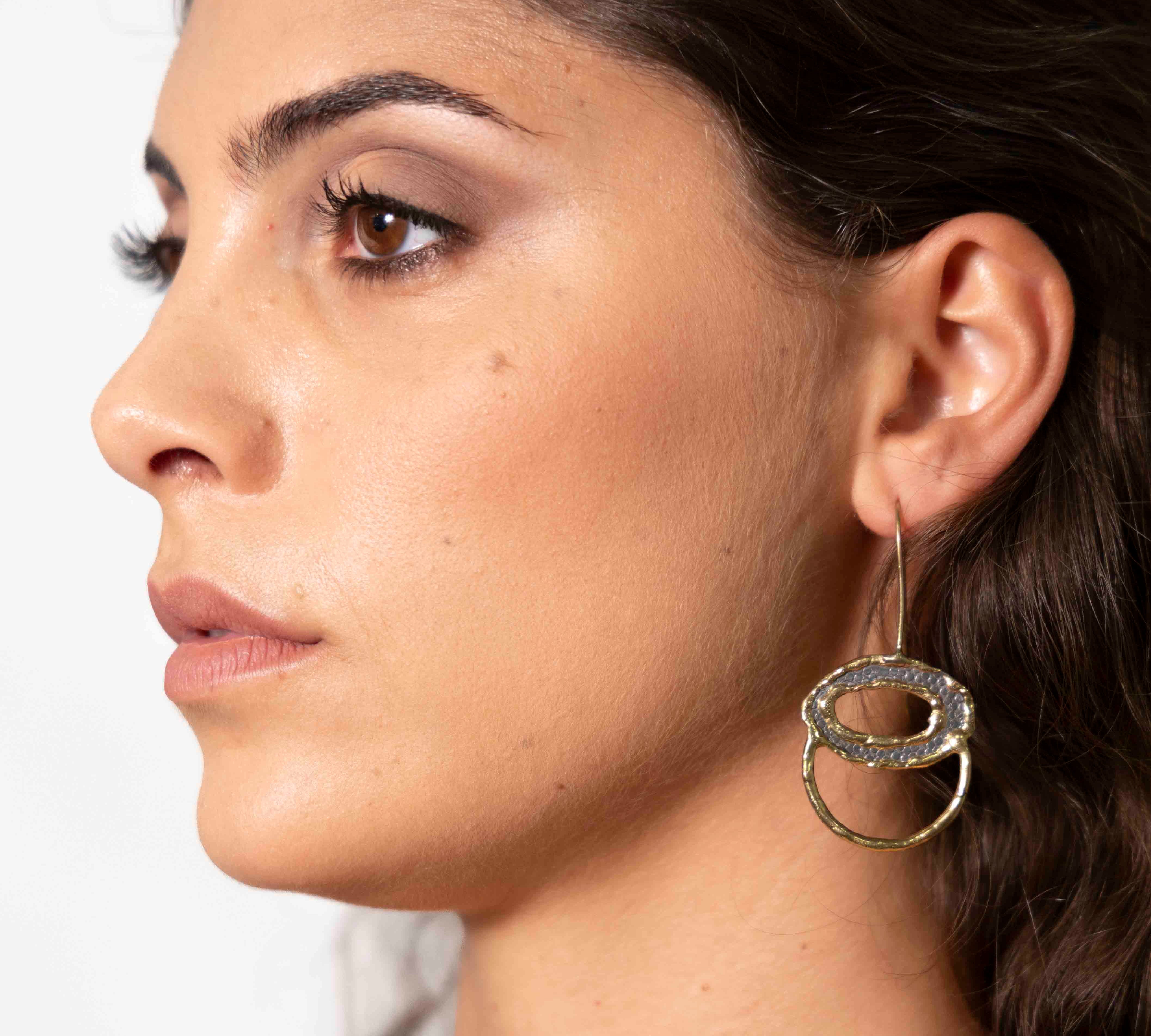 Handcrafted eye earrings