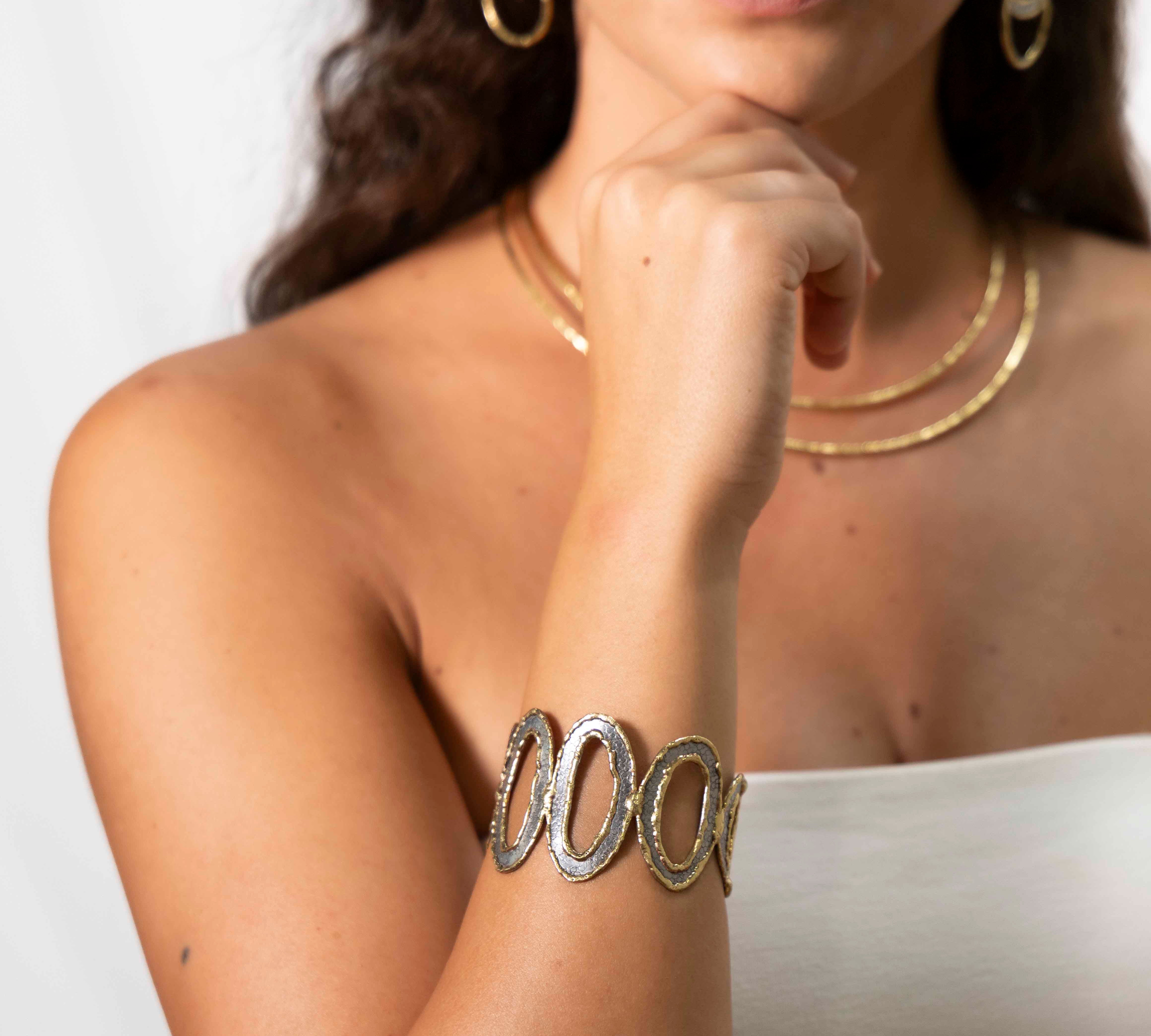 Handcrafted eye bracelet