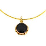 Round stone choker