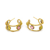 Zigzag stone earrings