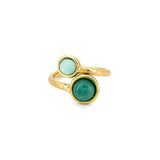 Anello due pietrine