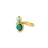 Anello due pietrine