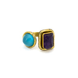 Geometric stones ring