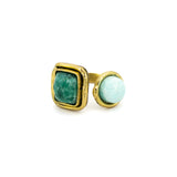 Geometric stones ring