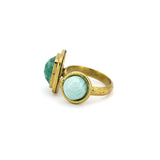 Geometric stones ring