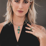 Geometric stones ring