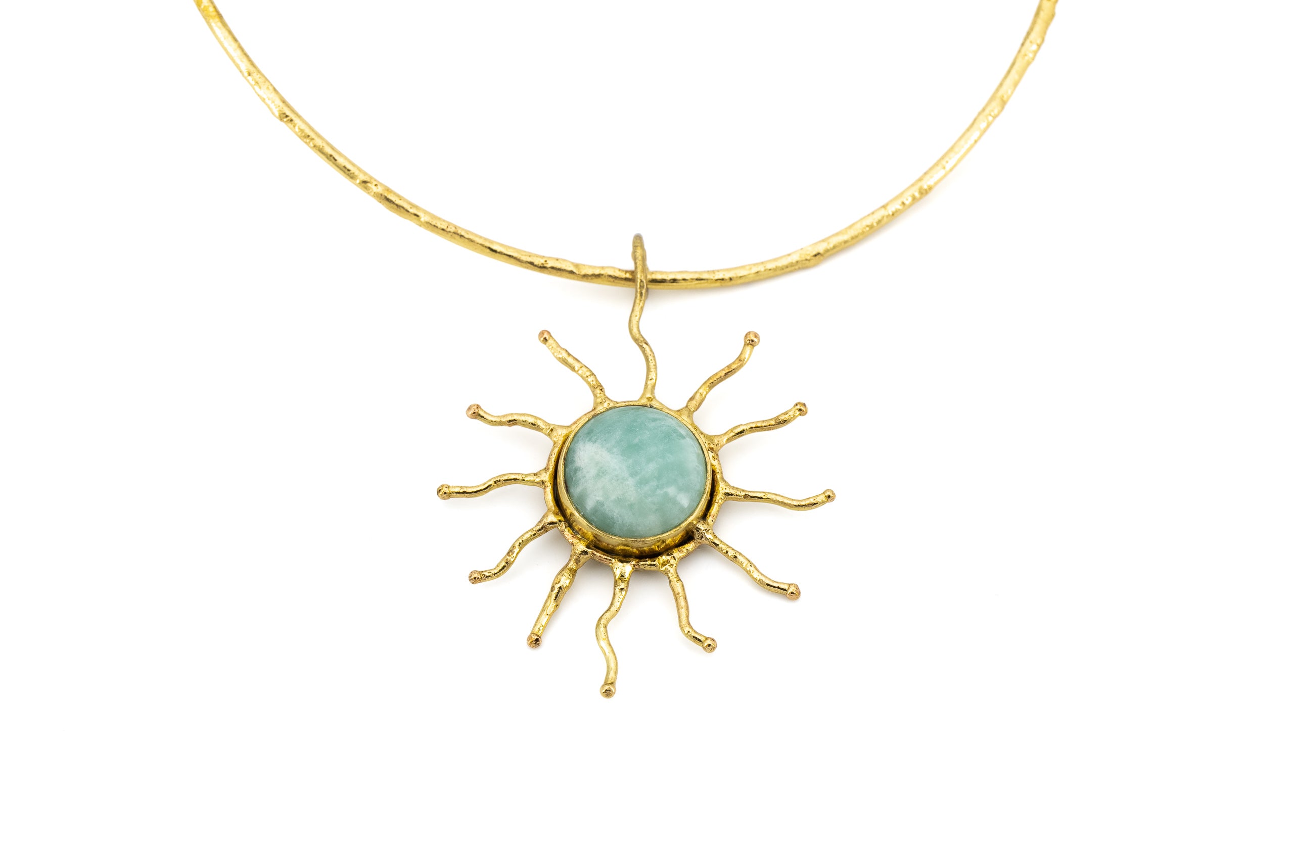 Sun stone choker