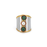 Anello tre pietrine