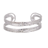 Striped circle bracelet