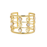 Perlmutt- und Spiralarmband