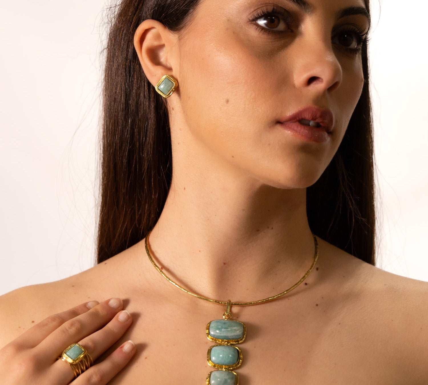 Amazonite earrings