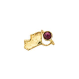 Anello foglia pietra