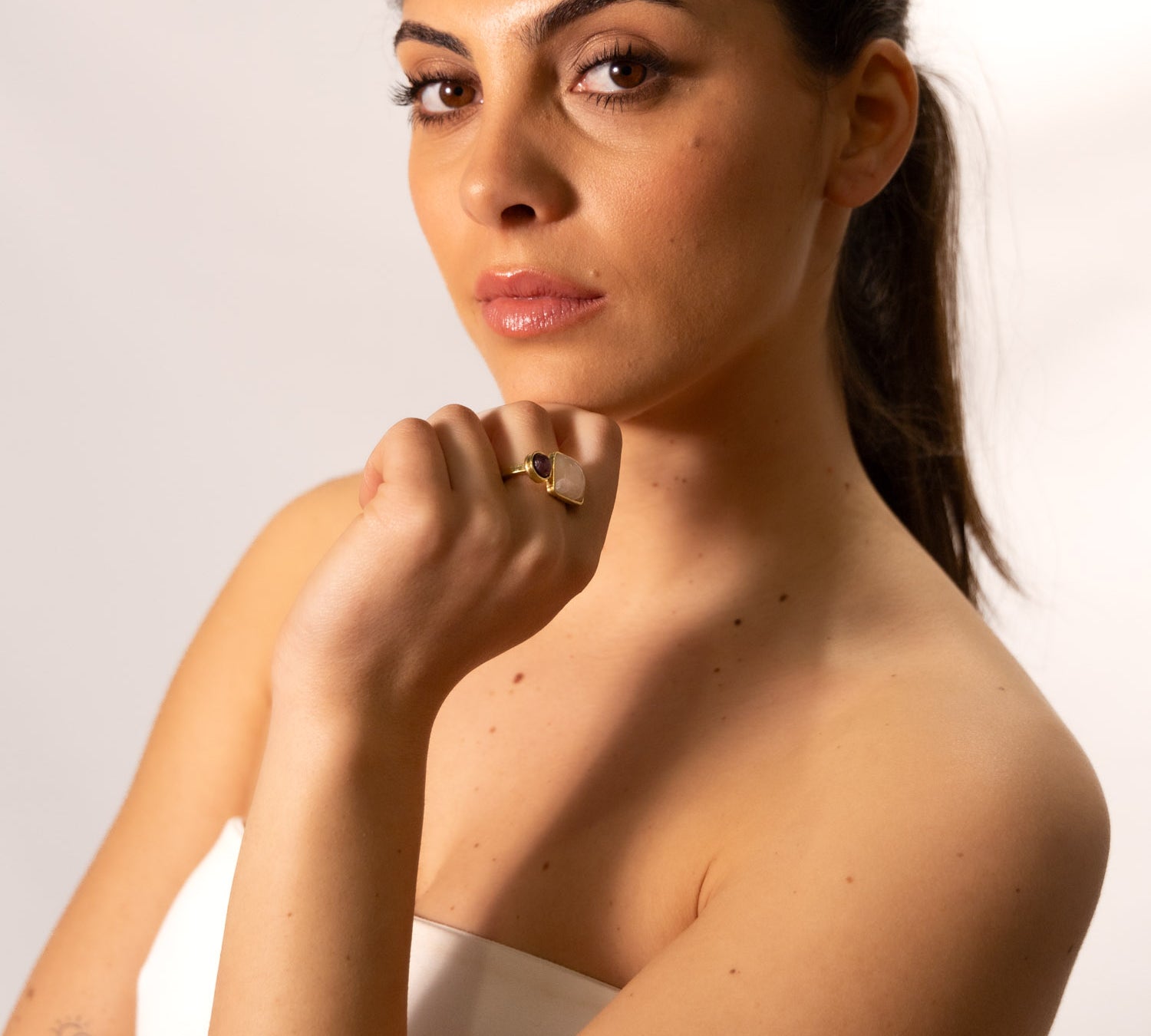 Two-stone ring
