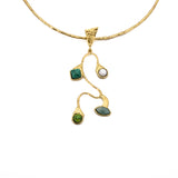 Branch stones necklace