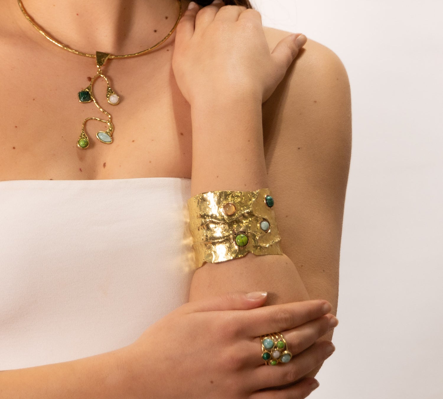 Stone band bracelet