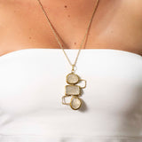 Collana lunga pietra rettangolo