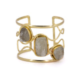 Bracciale alto tre pietre