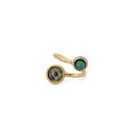 Anello due pietrine