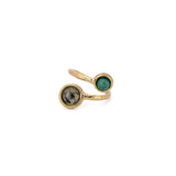 Anello due pietrine