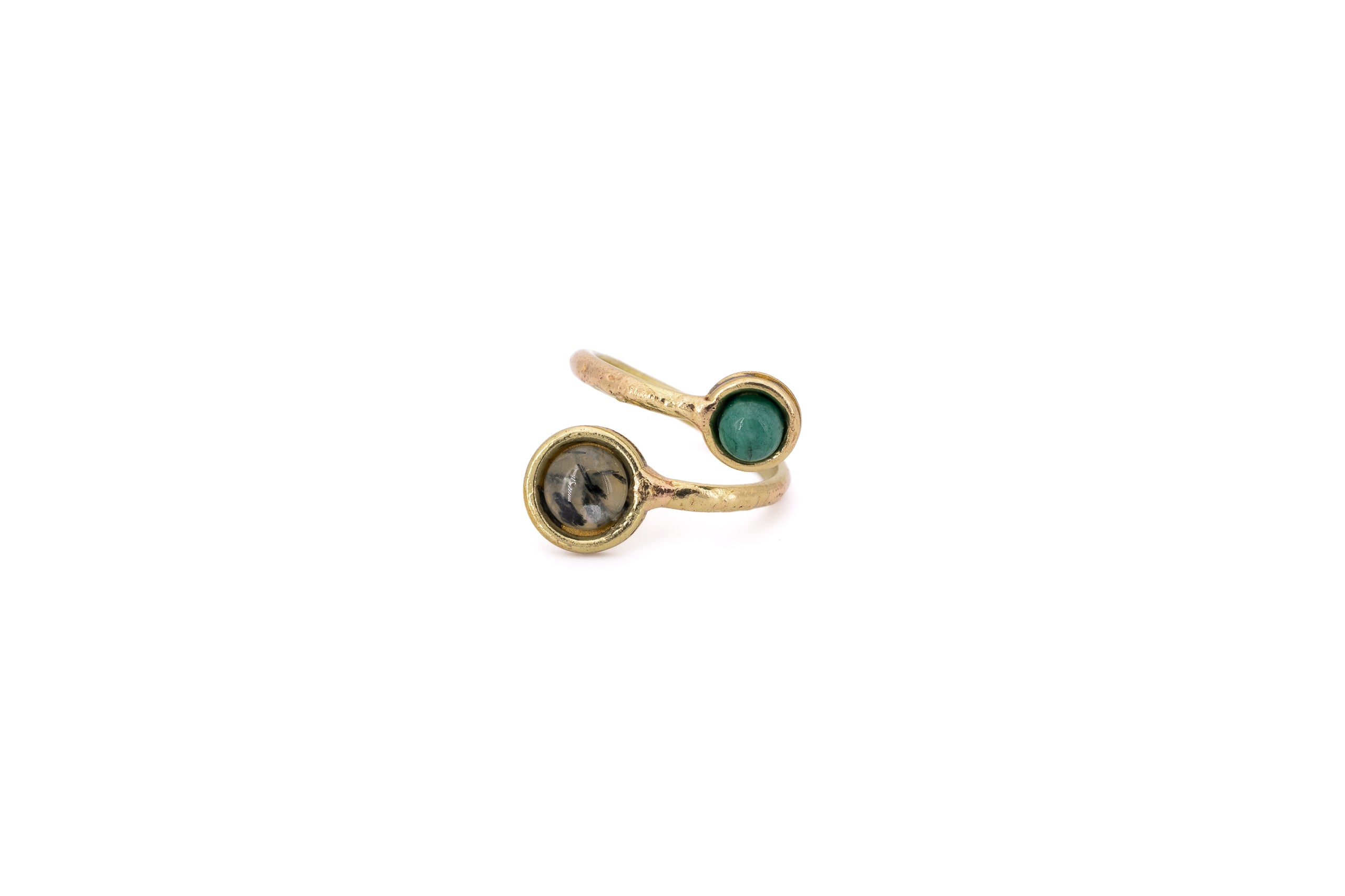 Anello due pietrine
