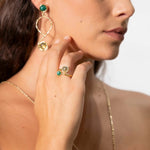 Anello due pietrine