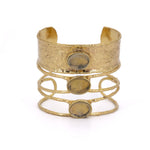 Bracciale alto tre pietre