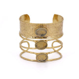 Bracciale alto tre pietre