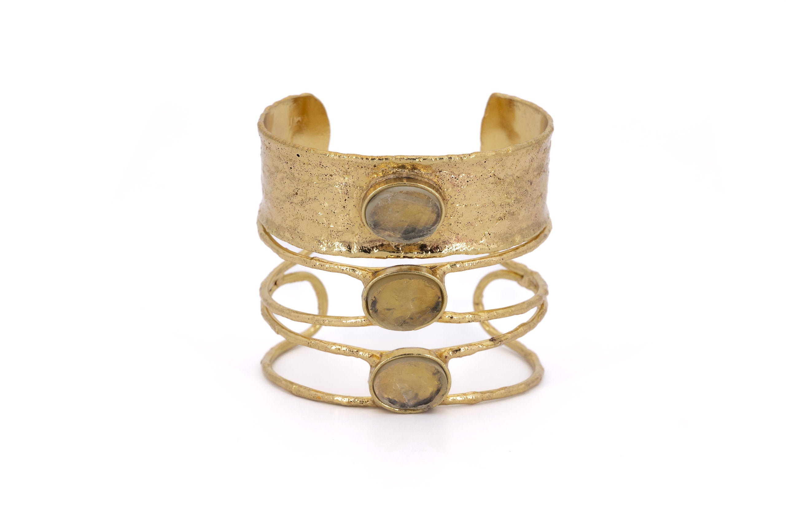 Bracciale alto tre pietre