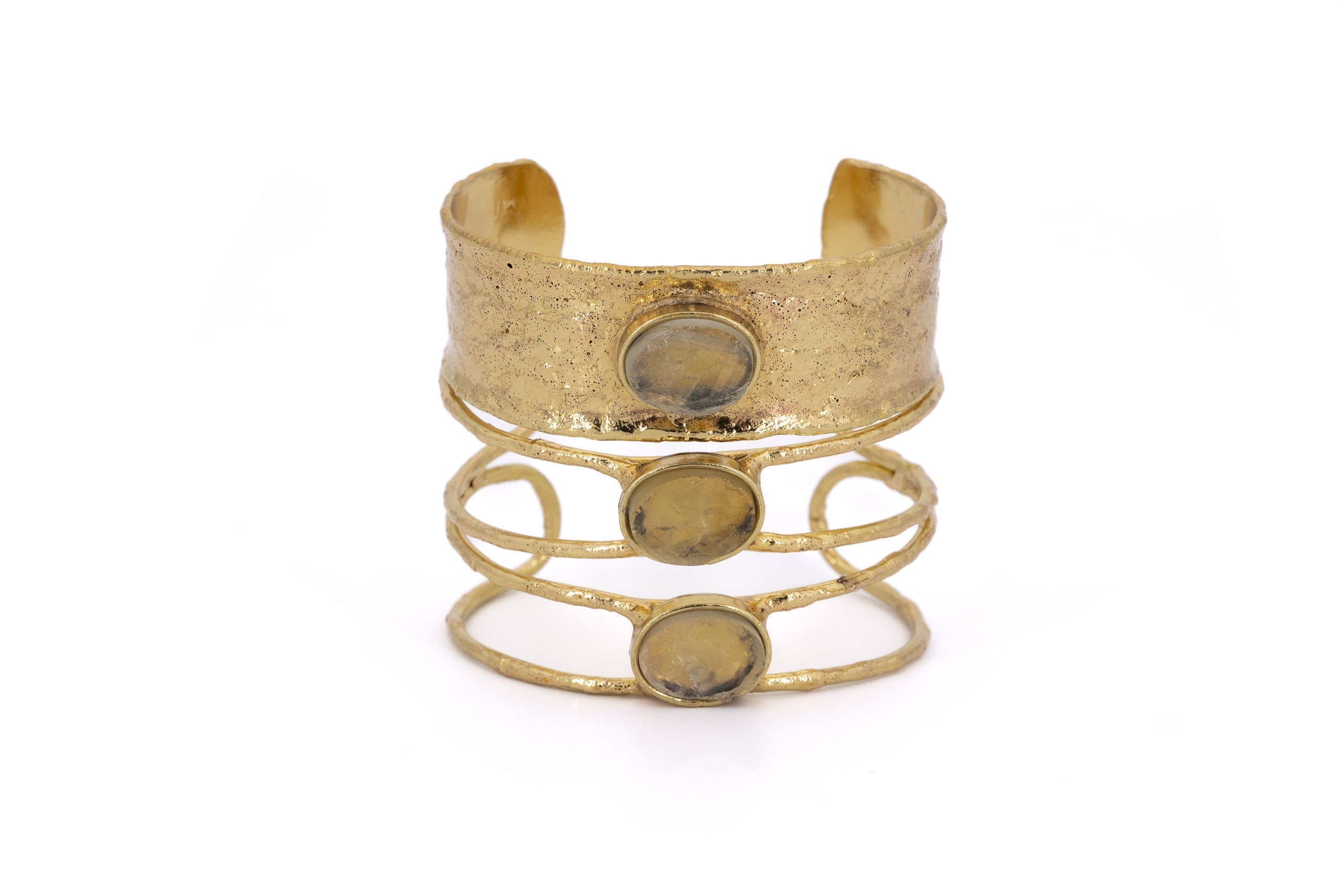 Bracciale alto tre pietre