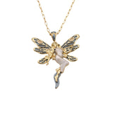 Collana lunga oro ninfa