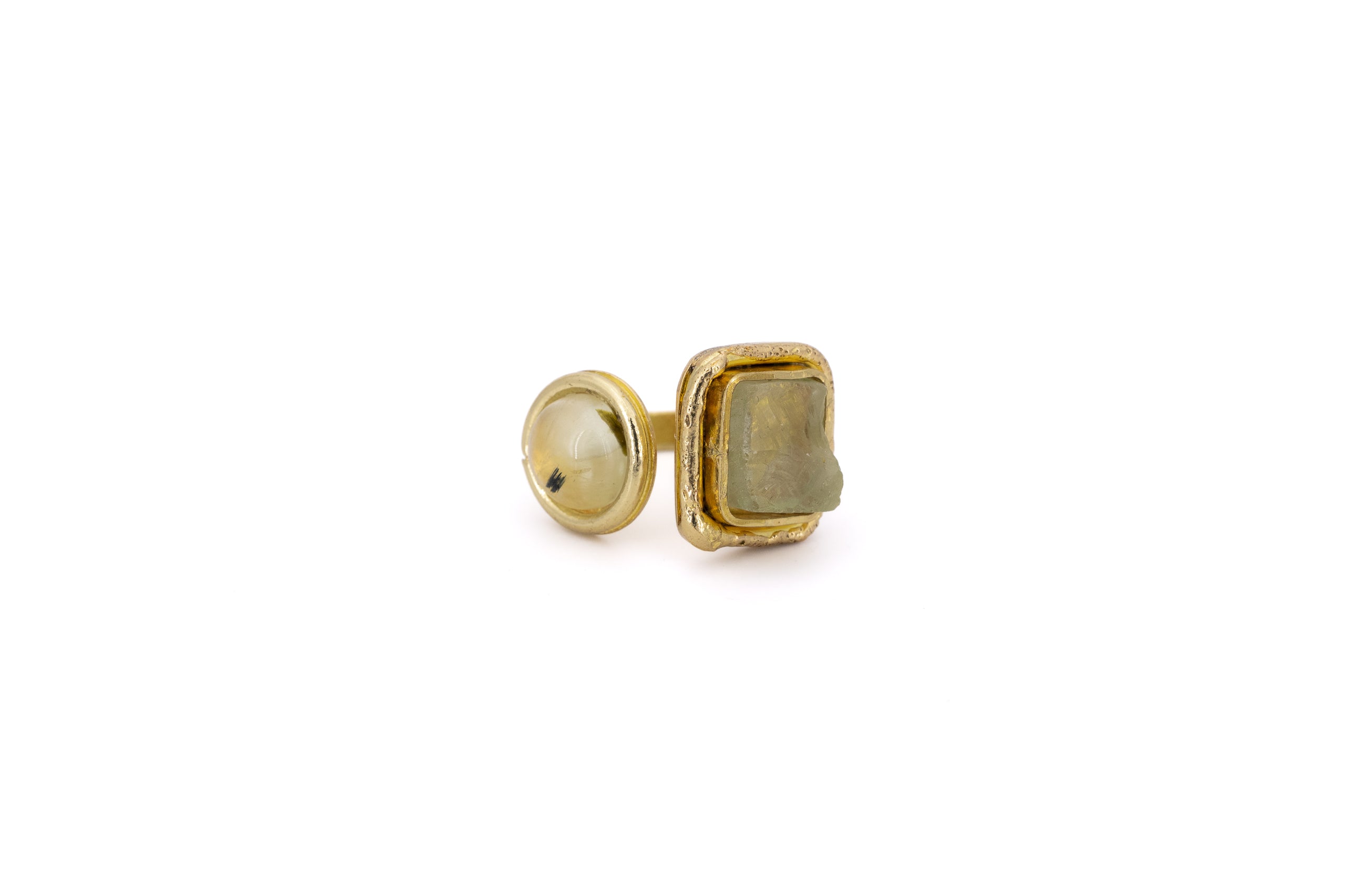Anello pietre geometrie
